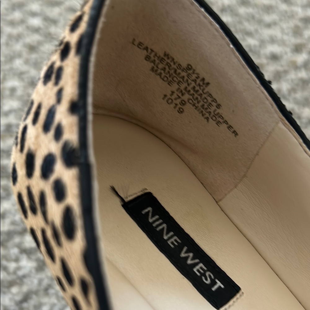 Nine West Leopard Print Flats in Brown and Black - Picture 5 of 5